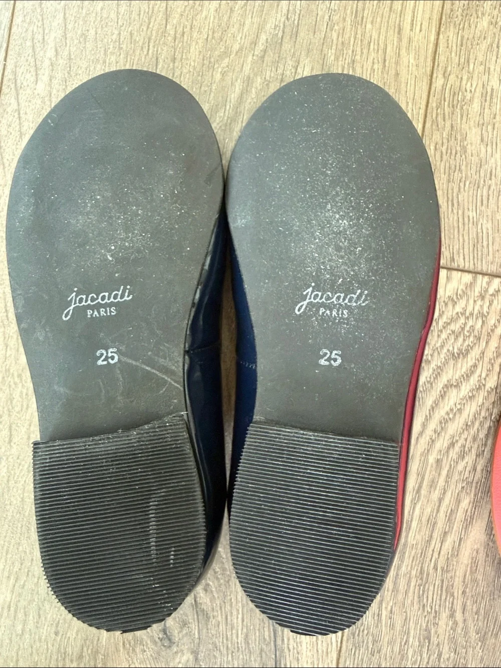 Jacadi Ballerinas Sneaker Girl Shoes 3 Pairs Size 24 & 25